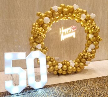 50th Birthday Ring Decoration