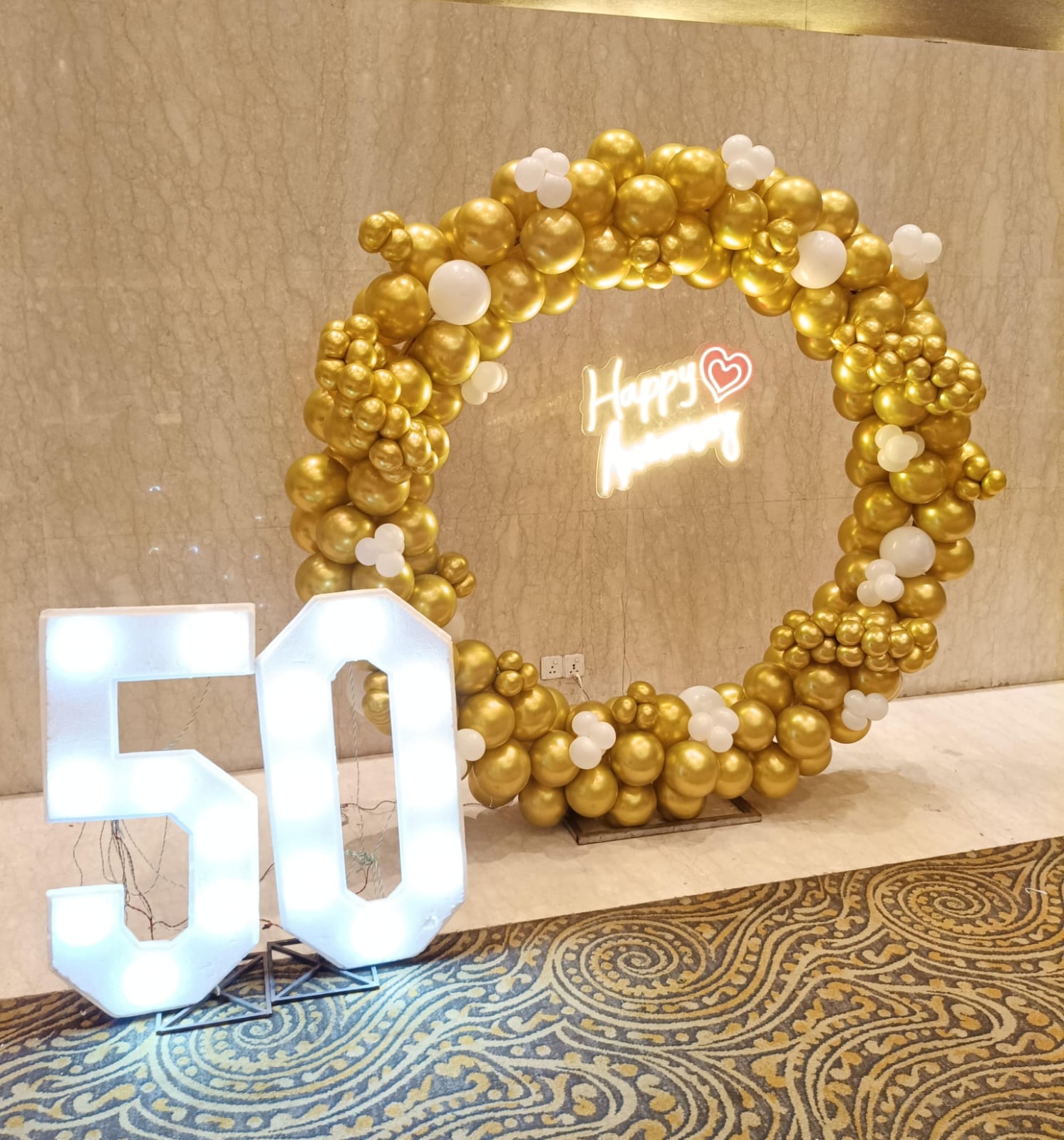 50th Birthday Ring Decoration