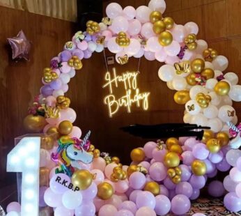 Unicorn Ring Birthday Decoration