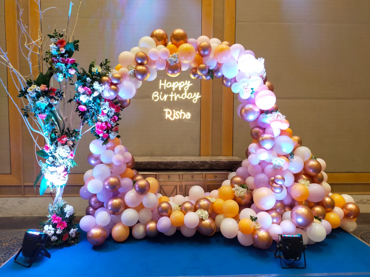 Ring Flower Birthday Decoration
