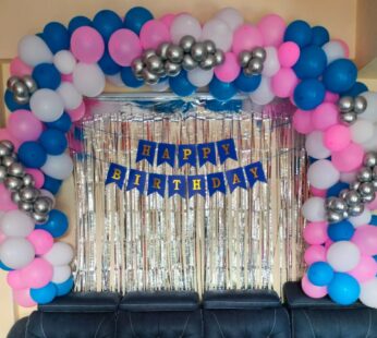 Pink Blue Birthday Decoration