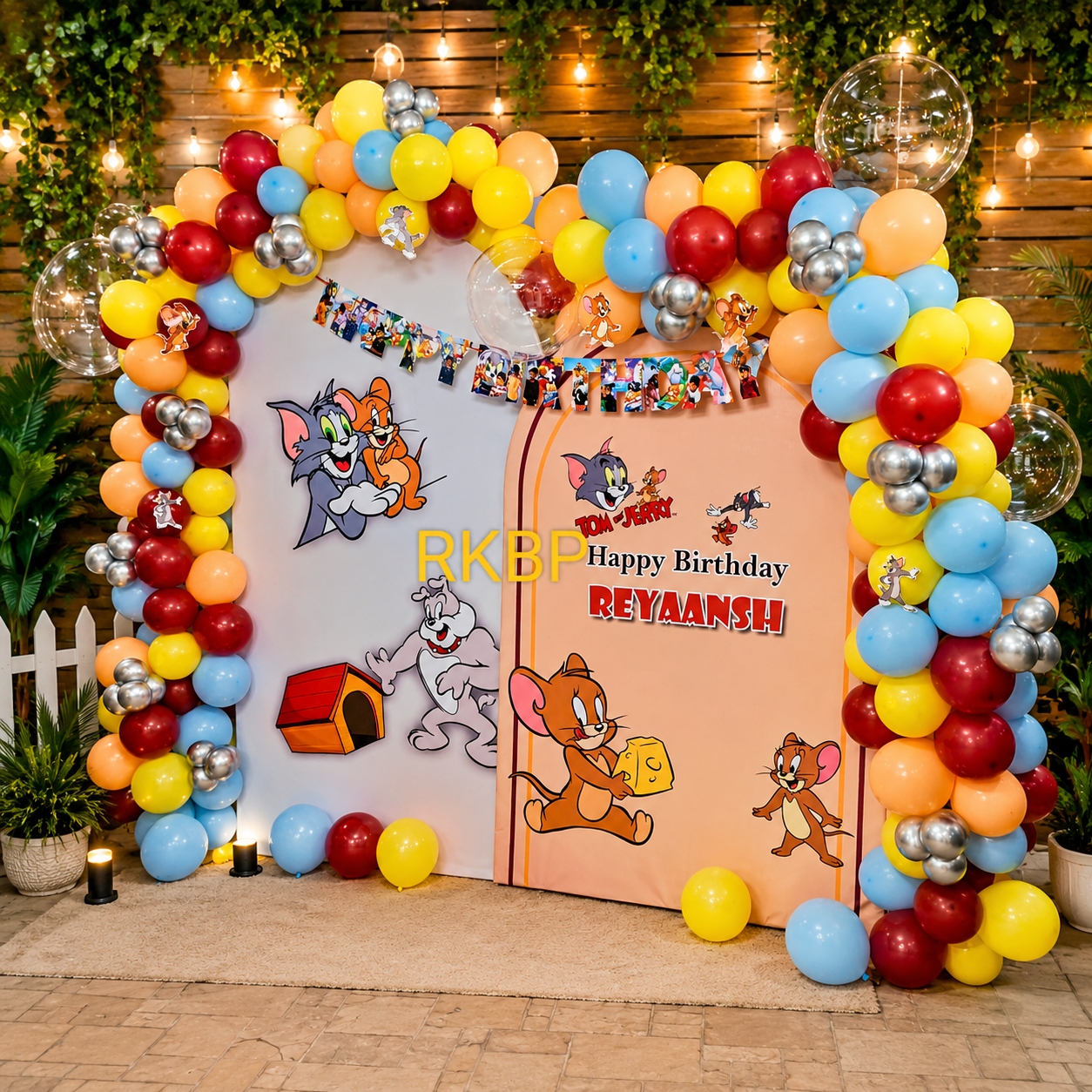 Tom & Jerry Backdrop Decoration