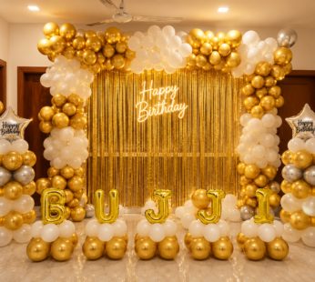 Gold Backdrop Decoration